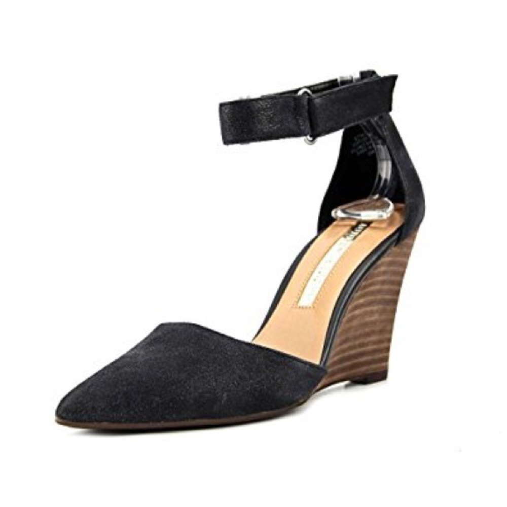 NWOT Audrey Brook US 9.5 Blk Suede Wedge